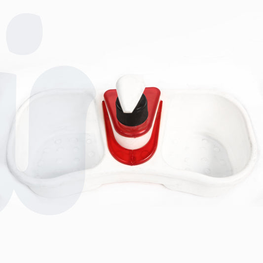 حامل تصريف مع موزع صابون وإسفنجة متعدد الاستخدامات