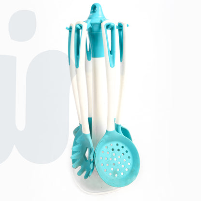 طقم أدوات مطبخ سيليكون احترافي – ملعقة شوربة وأدوات طبخ متعددة الاستخدام(قطعه واحده)