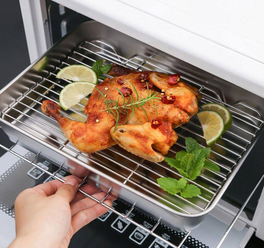 صينية شوي استانلس مقاس 35 سم بجودة ممتازة