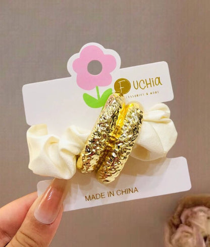 كارت استك شعر تريندي – تصميمات فخمة باللون الذهبي –قطعه وحده