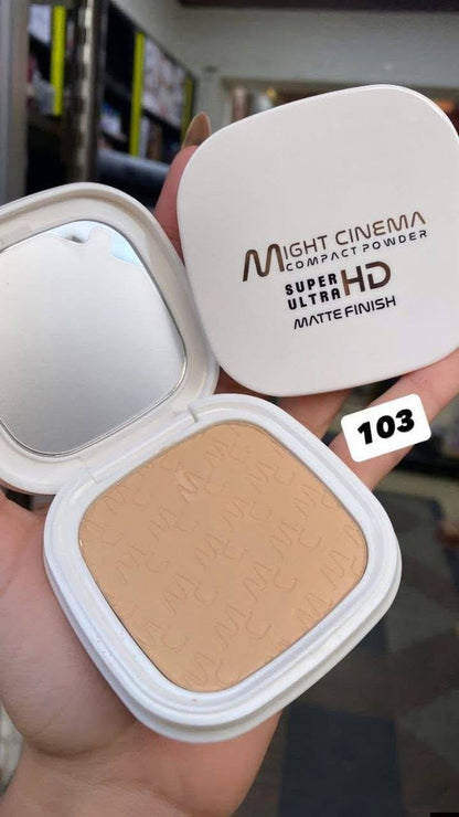 بودر وجه مضغوطة لملمس حرير بدون لمعان