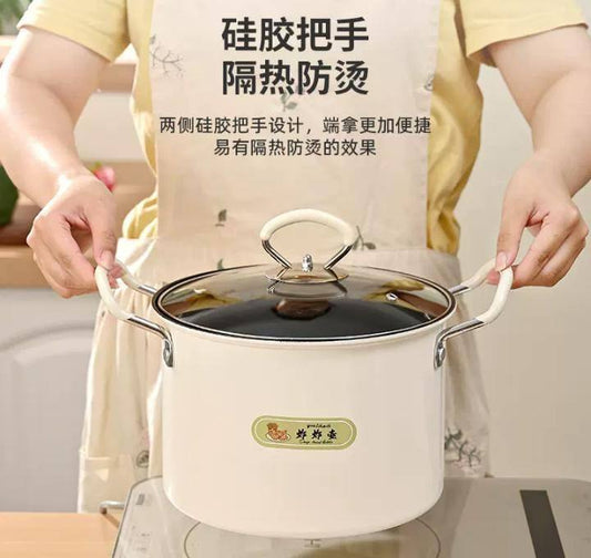 حلة تحمير تيفال جامبو بالباسكت والغطاء الزجاجي