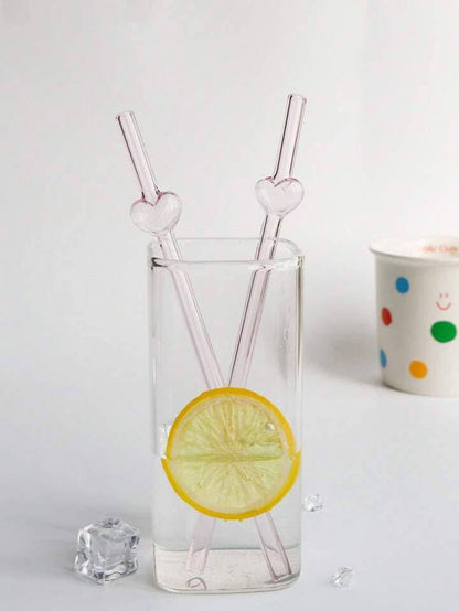 شاليموه قلب زجاجي حراري مع فرشة تنظيف