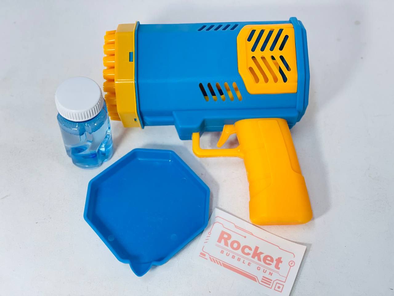 مسدس فقاعات  بشكل بازوكا – عبوة محلول فقاعات