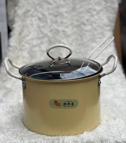 حلة تحمير تيفال جامبو بالباسكت والغطاء الزجاجي