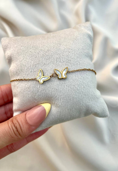 إسوارة ستانلس ستيل راقية بفراشتين