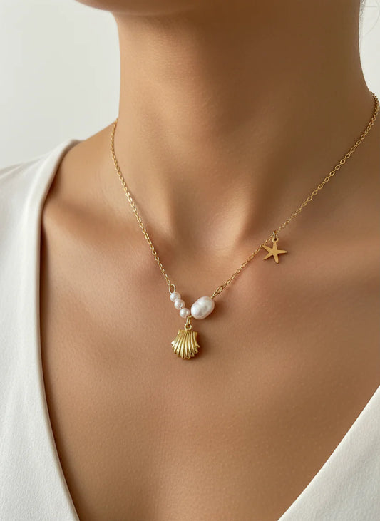 سلسلة صدفة البحر الأنيقة