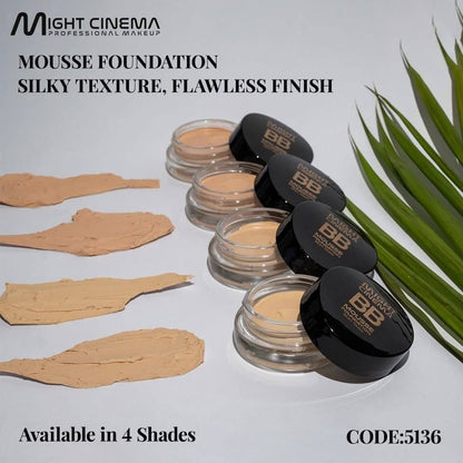 فاونديشن موس 4 لون بتركيبة مميزة بي بي