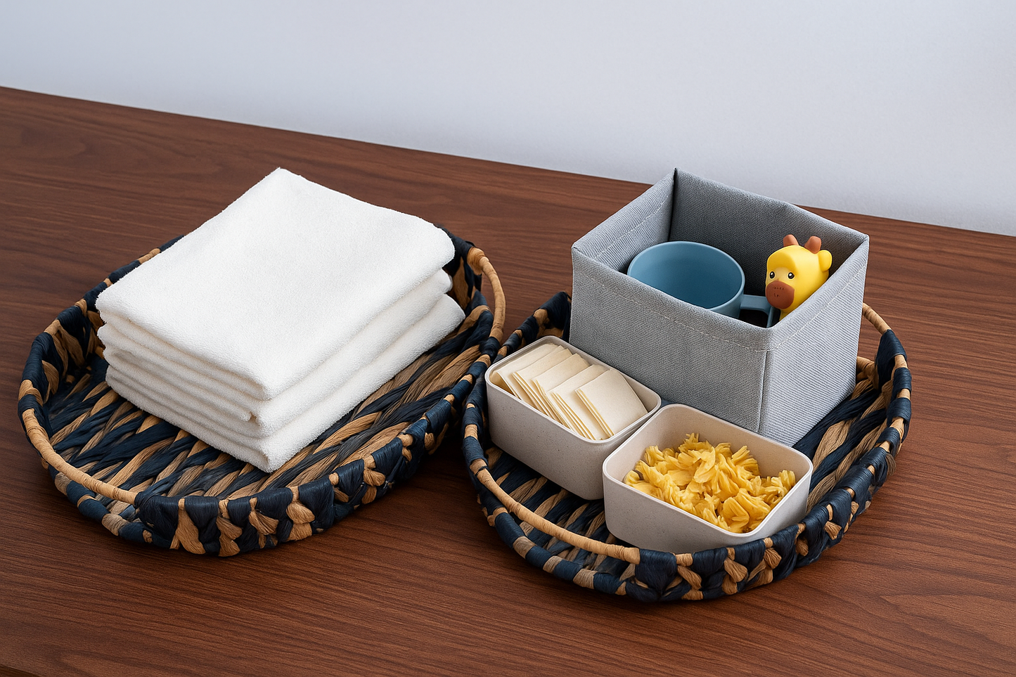 منظمات خوص وكتان – طقم 2 قطع