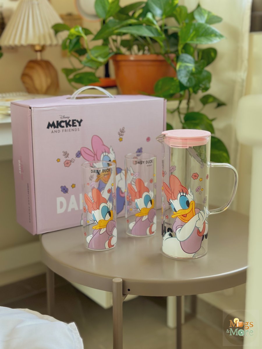 طقم ديزني دورق مع كوبين