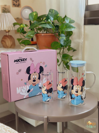 طقم ديزني دورق مع كوبين