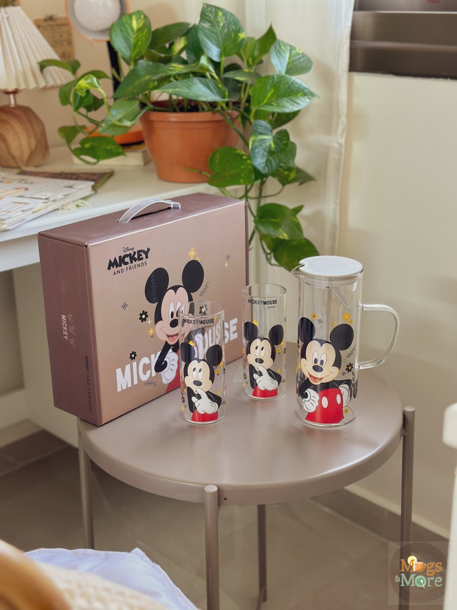 طقم ديزني دورق مع كوبين