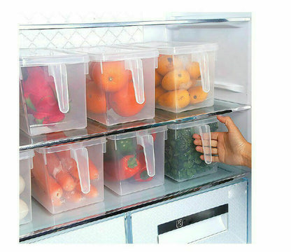 درج ثلاجة منظم شفاف بغطاء – بلاستيك P5 صحي