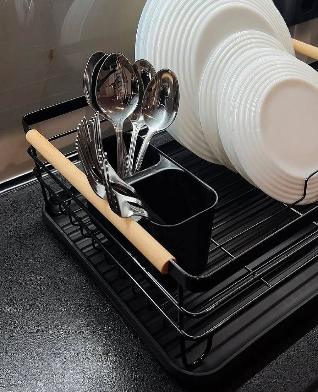 صفاية اطباق يد خشب