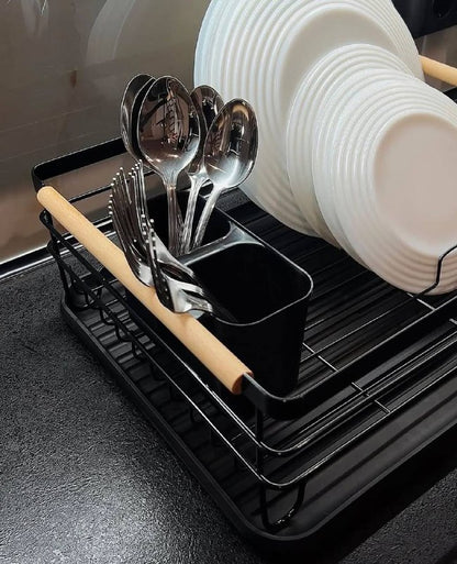 صفاية اطباق يد خشب