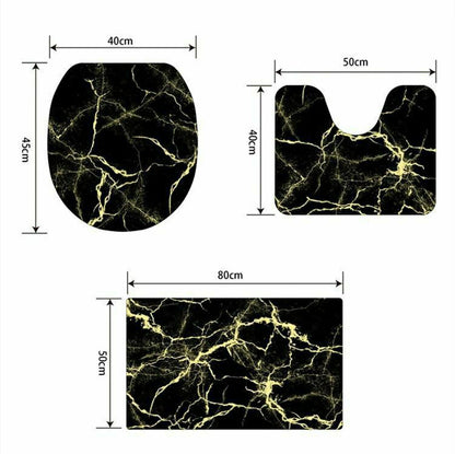 طقم دواسات الحمام الرخامي 3×1 الوان متعددة