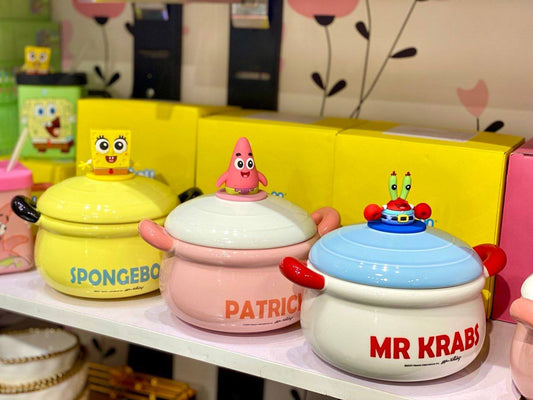 حلة بورسلين حراري برسومات كرتونية