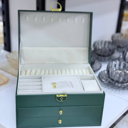 شنطة إكسسوارات لوكس بأربعة أدوار – جلد فاخر