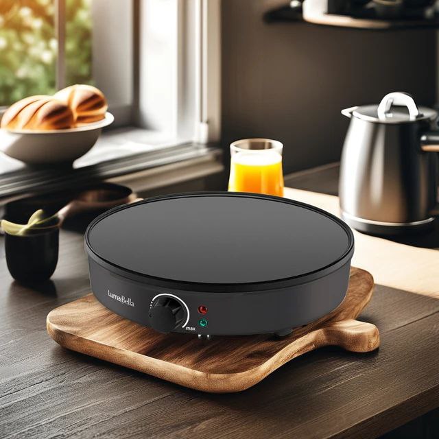 ماكينة صناعة البيتزا والكريب والفطائر والبان كيك – قوة 1000 وات