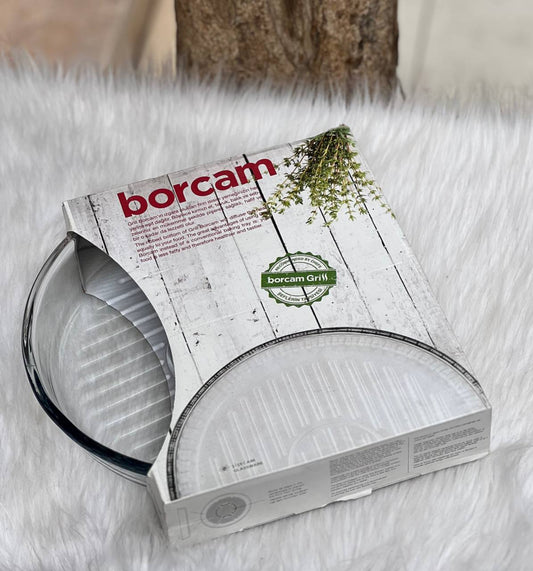 طاجن مدور زجاج تركي مقاس26سم