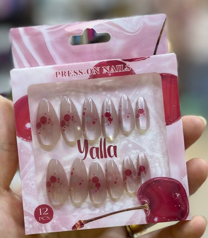 أظافر الكريز الجديده كلها احلي من بعضها ❤️❤️❤️