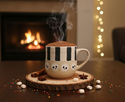 مج سيراميك يدوي بطابع الهالوين – قطعة واحدة