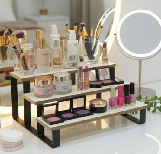 سلم ومنظم خشب ومعدن