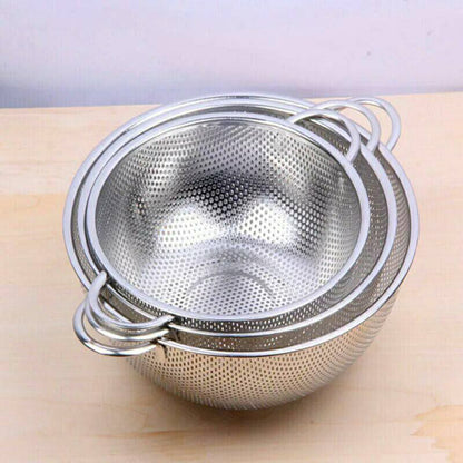 طقم مصافي خضروات استانلس 3 قطع