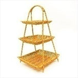 ستاند التقديم الخوص المودرن (3 أدوار)