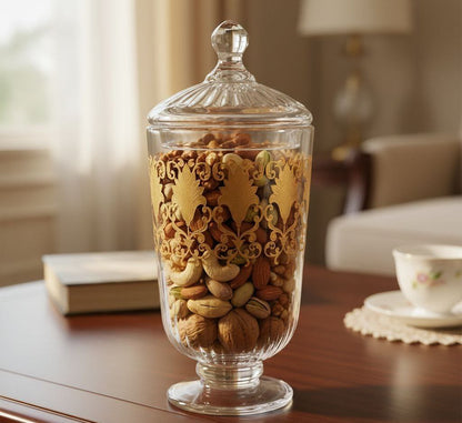 كاندي جار زجاج جولد