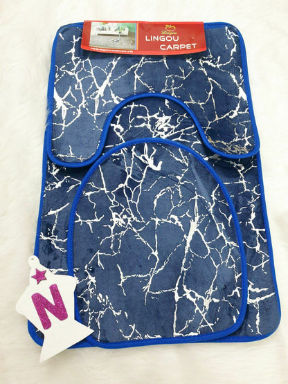 طقم دواسات الحمام الرخامي 3×1 الوان متعددة