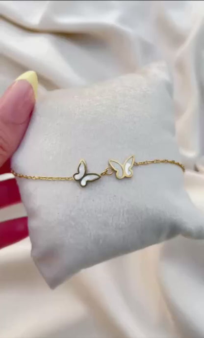 إسوارة ستانلس ستيل راقية بفراشتين