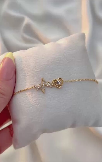 إسوارة ستانلس بيور بتصميم نبض وقلب