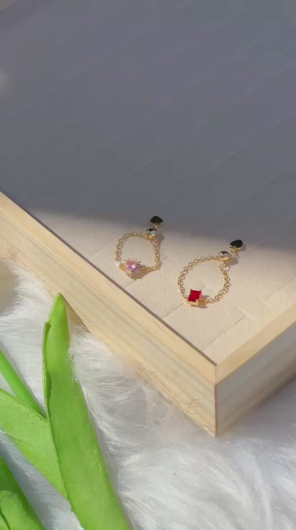 خاتم شداد ستانلس ستيل بفص جولد بليتد أنيق